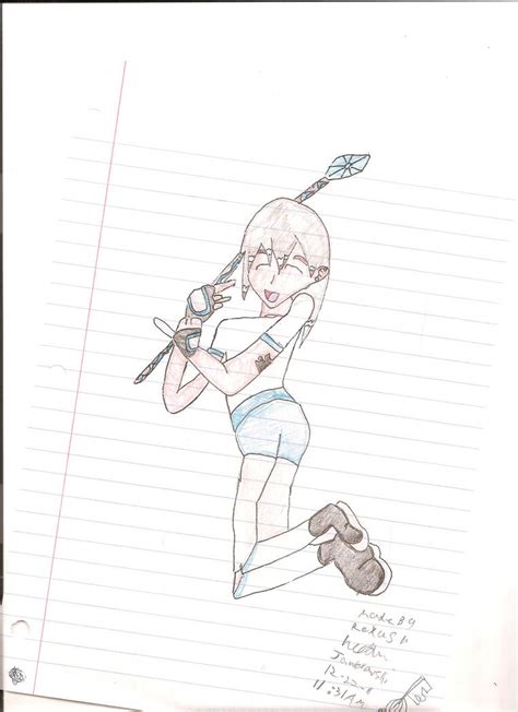 Anime Girl With Her Staff By Roxasheartaxel On Deviantart