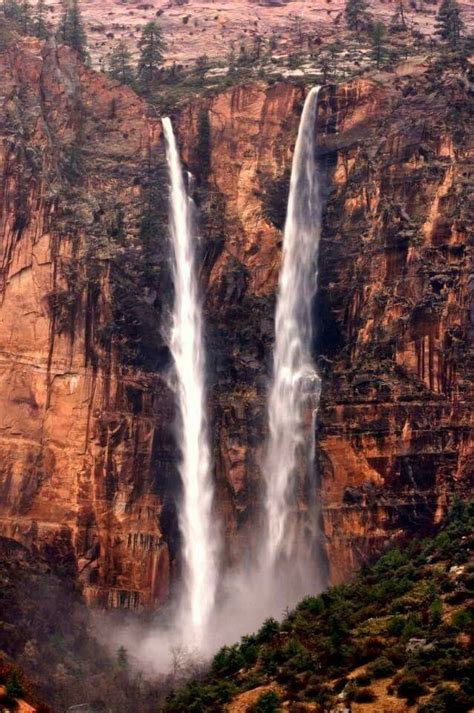 Waterfalls In Zion Photo By Barry Glazier Kanab Ut Scenic Waterfall