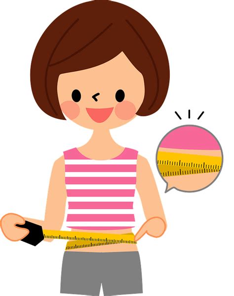 Woman Measuring Waist Size Clipart Free Download Transparent Png