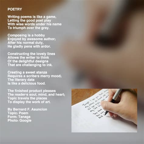 Poetry Poetry Poem By Bernard F Asuncion