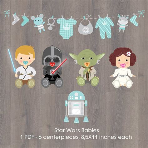 Star Wars Babies Centerpieces Star Wars Baby Shower Decoration Star