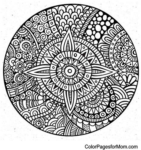 Choose language coloring pages worksheets mandala craft. Mandala 34 Advanced Coloring Page