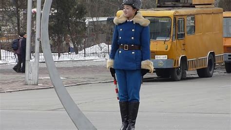 Lovely North Korean Polic Traffic Girl Youtube