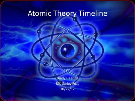 Ppt Atomic Theory Timeline Powerpoint Presentation Free