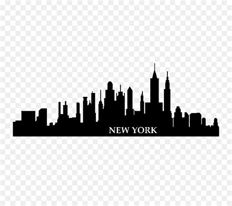 New York City Wall Decal Skyline New York Skyline Png Download 1293