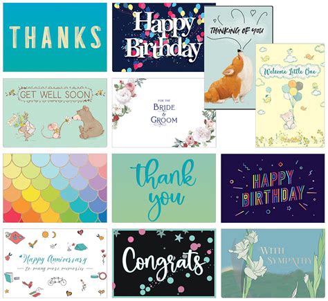 Buy 48 All Occasion Greeting Cards Assortment Unique Assorted Blank