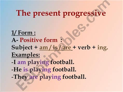 Esl English Powerpoints The Present Progressive Tense