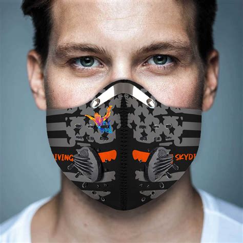 Skydiving N95 Filter Face Mask Robinplacefabrics