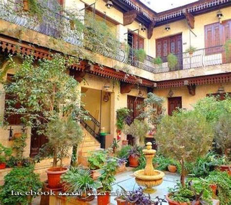 Through the time, especially in hot region middle east and. #middleeast #middle #east #garden | Modern courtyard, Islamic architecture, Courtyard house
