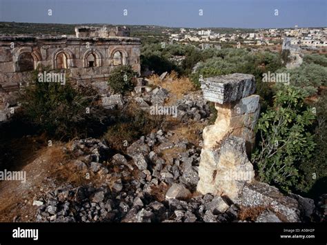 Byzantine Ruins At Aleppo Syria Stock Photo Alamy