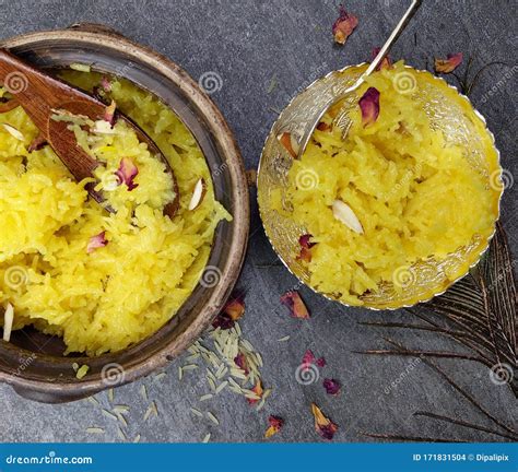 Zarda Pulao Or Sweet Rice Or Meethe Chawal Stock Photo Image Of