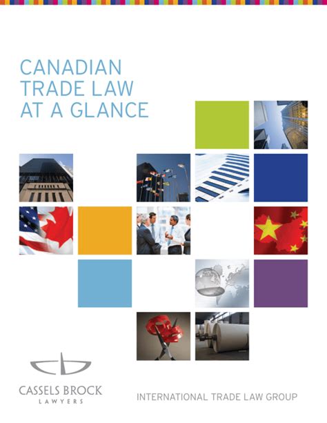 Canadian Trade Law At A Glance International Trade Law Group
