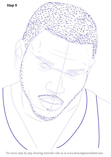 how to draw chris brown singers step by step