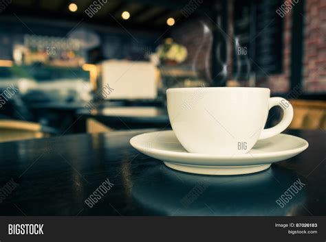 Coffee Cup On Table Image And Photo Free Trial Bigstock