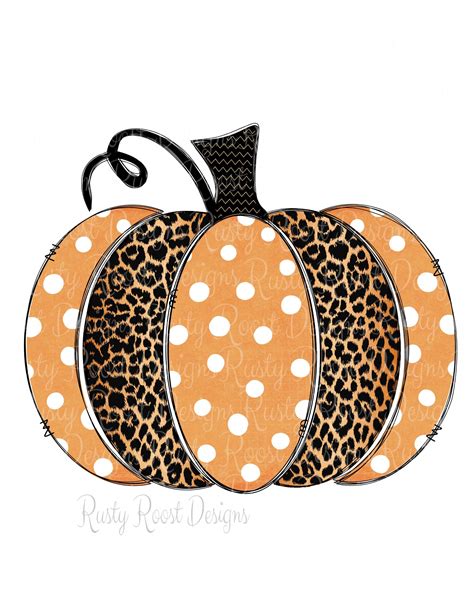 Tools Visual Arts Halloween Leopard Pumpkins Pngsvg Fall Sublimation