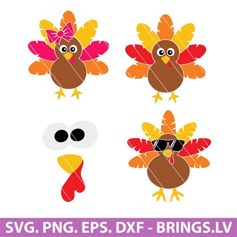 Premium Turkey Svg Thanksgiving Svg Png Dxf Eps Cut Files