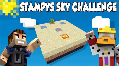 Stampys Sky Island Challenge 1 Co Op A Lovely Luscious World Youtube