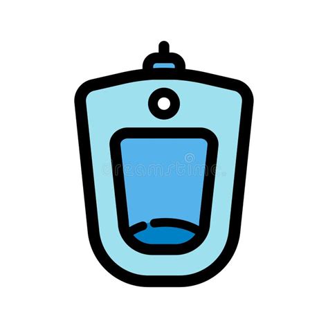 Urinal Color Vector Icon In Simple Style Stock Vector Illustration Of