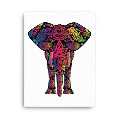 Elephant Canvas Print Elephant Canvas Elephant Decor Painting Frames