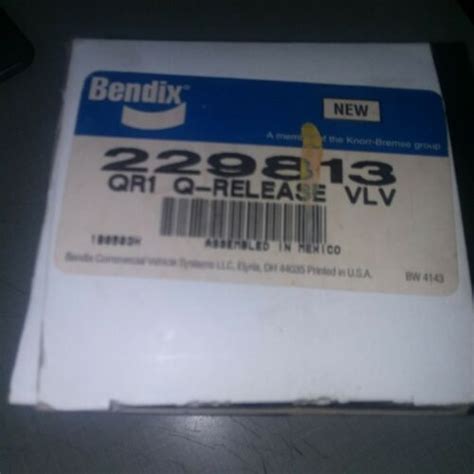 Nos Bendix 229813 Qr 1 Q Release Valve Qr1 New Ebay
