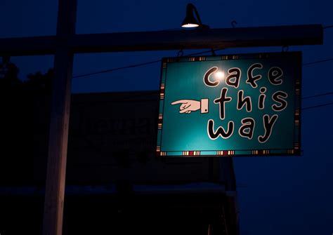 Cafe This Way Sign For Cafe This Way In Downtown Bar Harbo Flickr