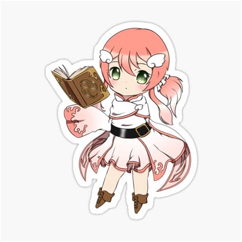 Chibi Girl Sticker For Sale By Melikitsune Redbubble