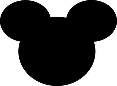 Black Mickey Mouse Ears Clip Art At Vector Clip Art Online