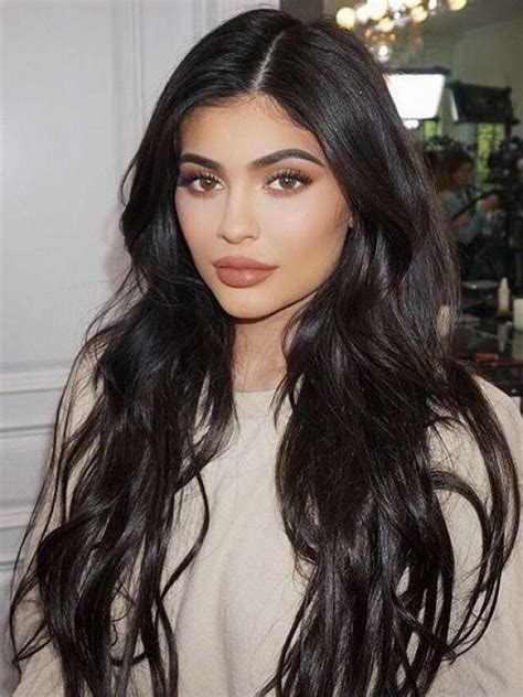 Natural Black Long Wavy Human Lace Hair Wigs Edw2019