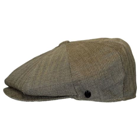 Jaxon Hats Mini Herringbone Wool Newsboy Cap Newsboy Caps