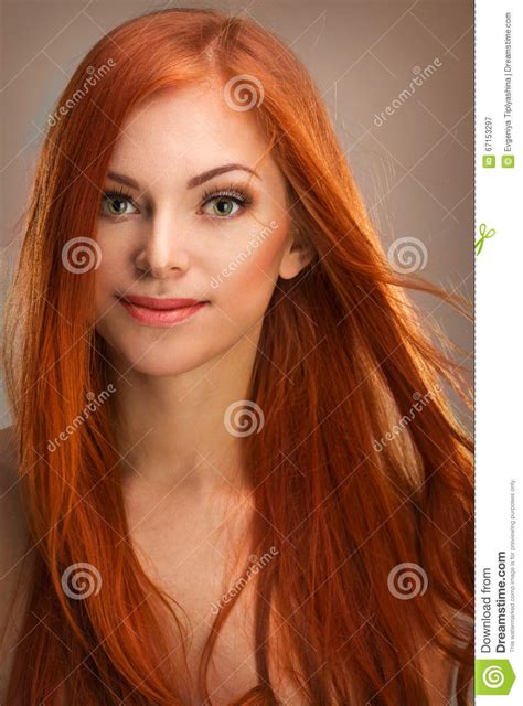 Beautiful Red Haired Woman Stock Image Image Of Fashion 67153297