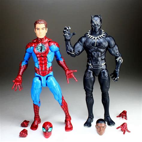 Marvel Legends Unmasked Homecoming Spiderman Peter Parker And Black