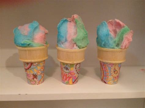 I Craft Cotton Candy Ice Cream Cone Favors