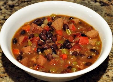 Black Bean And Smoked Sausage Soup Use 28 Ounce Can Of Roasted