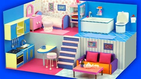 City time diy mini book nook series. DIY Miniature cardboard Dollhouse and furniture (with ...