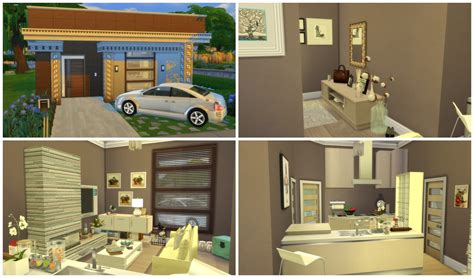 Sims can watch it while cooking even if placed with moveobject with more precision Sims 4 - Building on Newcrest - Small Modern House II - Dinha
