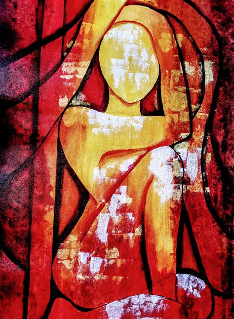 Women Figure Abstract Painting Etsy