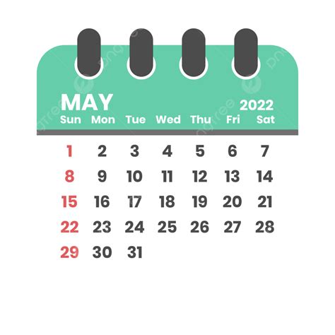 Monthly Calendars Vector Art Png Monthly Calendar 2022 May Calendar