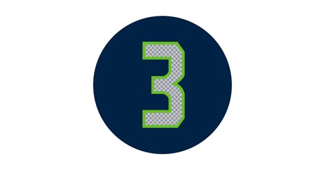Russell Wilson Number 3 Jersey Seattle Seahawks Inspired Seattle