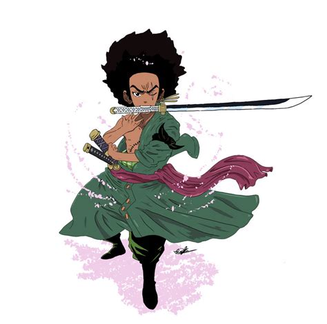 Browse millions of popular black wallpapers and ringtones on zedge and personalize your phone to suit you. Huey Freeman X Roronoa Zoro by KaijuBrothers on DeviantArt
