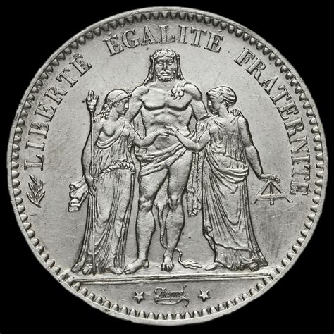 France 1876 Silver 5 Francs