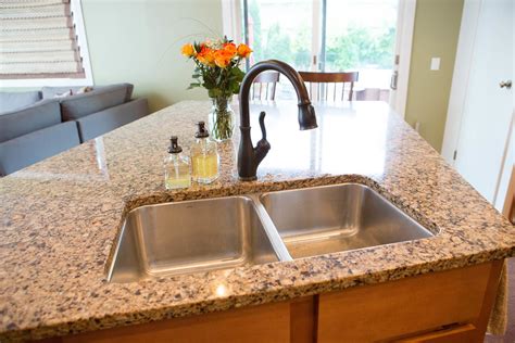 Stainless steel kitchen touch faucets. Cambria quartz countertop | Canterbury quartz with ...