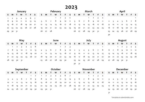 2023 Blank Calendar Template Mac Free Printable Templates