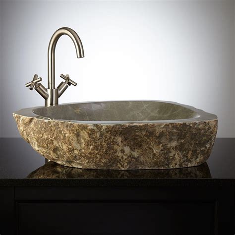 Manning Natural Stone Vessel Sink Bathroom Stone Vessel Sinks