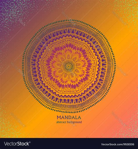 Colorful Isolated Circle Mandala Design Royalty Free Vector