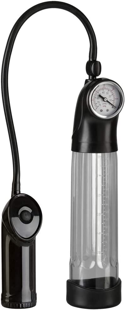 Amazon Com Doc Johnson Optimale Power Pump Battery Operated Penis Pump With Pressure Gauge