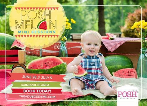 Watermelon Mini Sessions Posh Melon Minis Gainesville Ga Photography