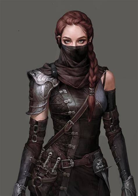 The Magic Of The Internet Female Rogue Character Portraits Fantasy Girl