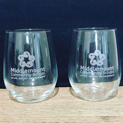 Corporate Stemless Wine Glass Engraved Engrave Works