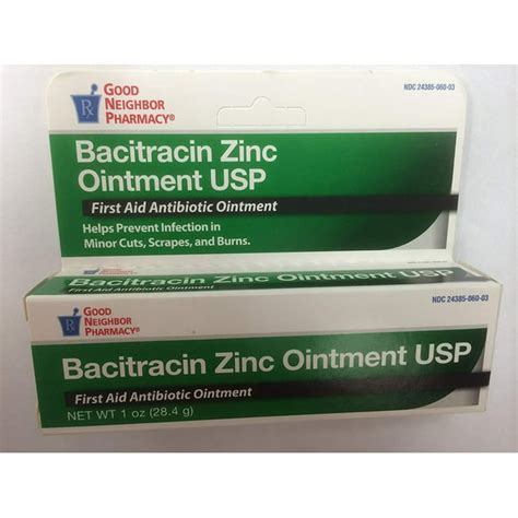 Bacitracin Zinc First Aid Antibiotic Ointment 1 Oz