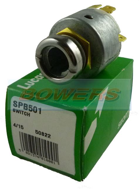 Genuine Lucas Spb501 31912 47sa Classic Ignition Switch H Bowers